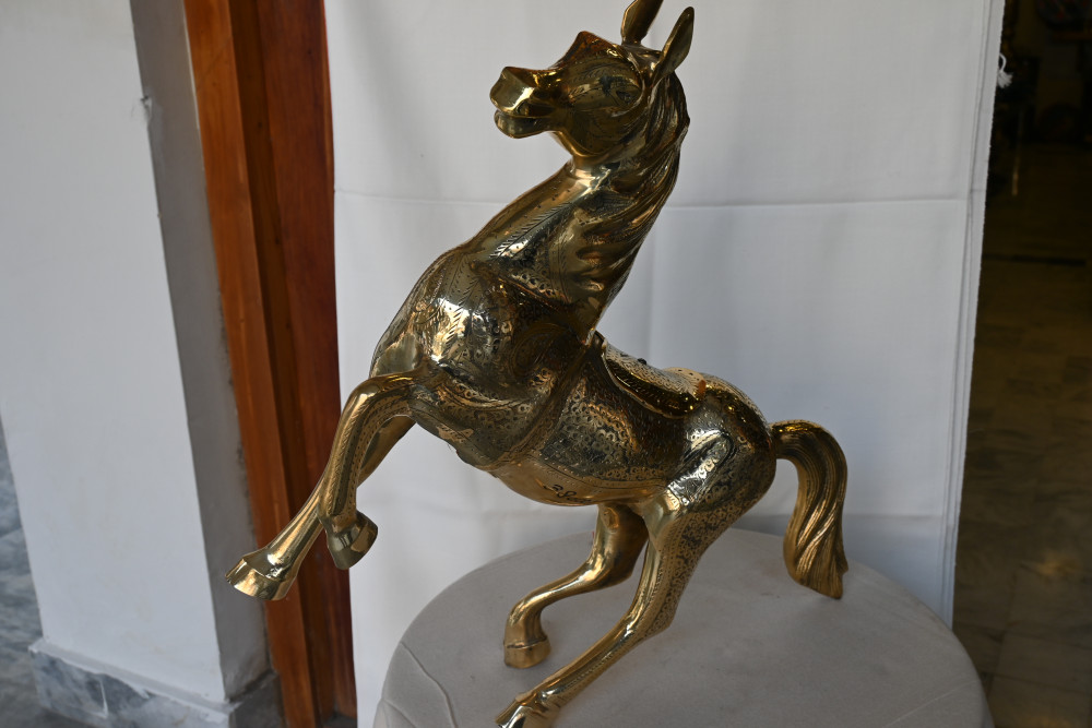 Brass horse