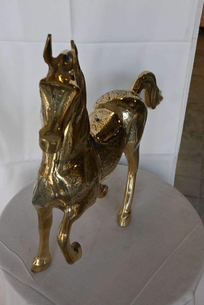 Brass horse