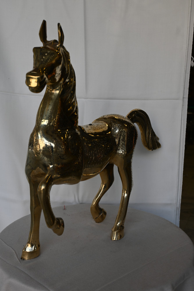 Brass horse