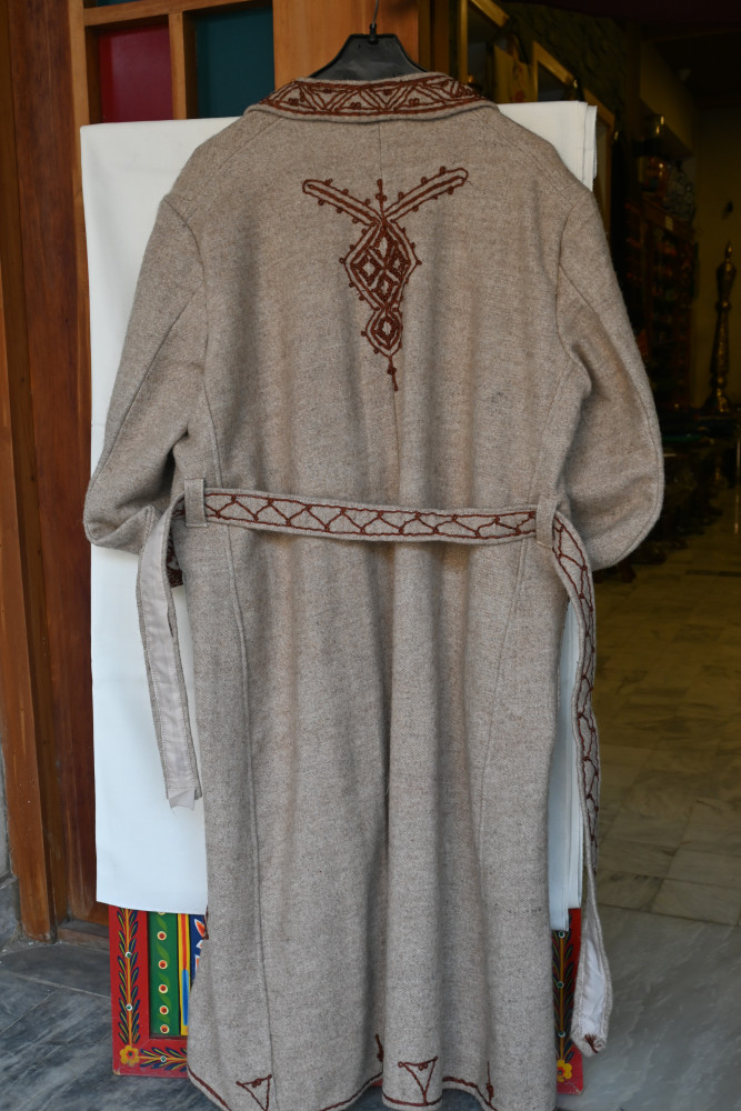 Ladies gown Embroidered  chitrali Patti