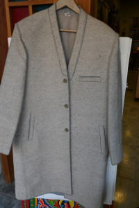 Gents gown chitrali Patti hand woven  plain