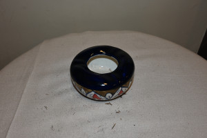 Blue pottery Ashtray size 4" hand made