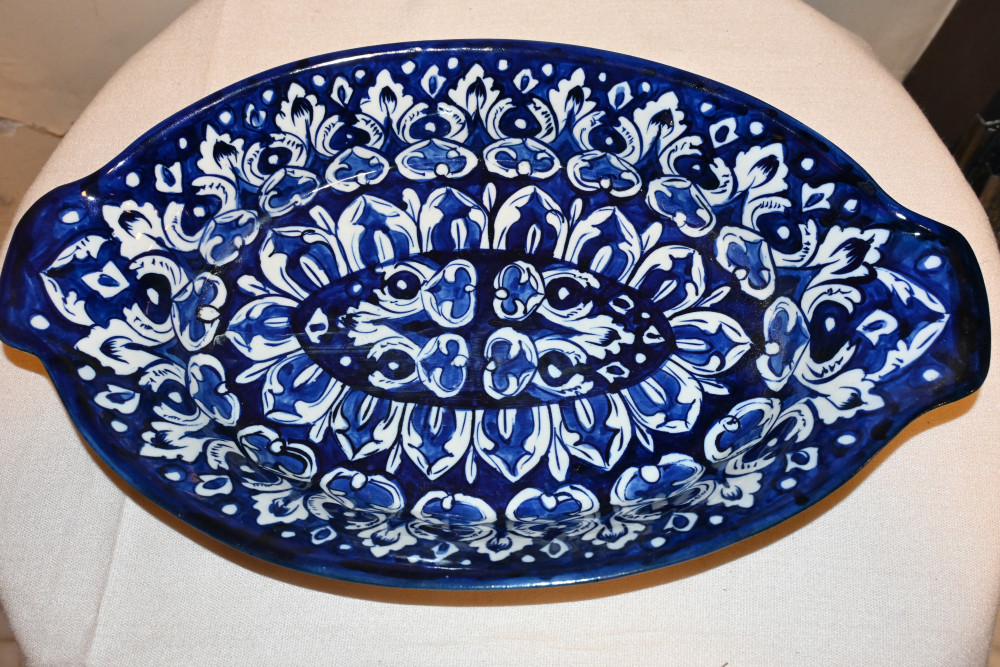 Oval  Rice  dish handle size 9x15