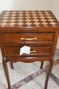 Wooden Chester  size 15x20" wood  to wood inlay with 2 draws victorian design