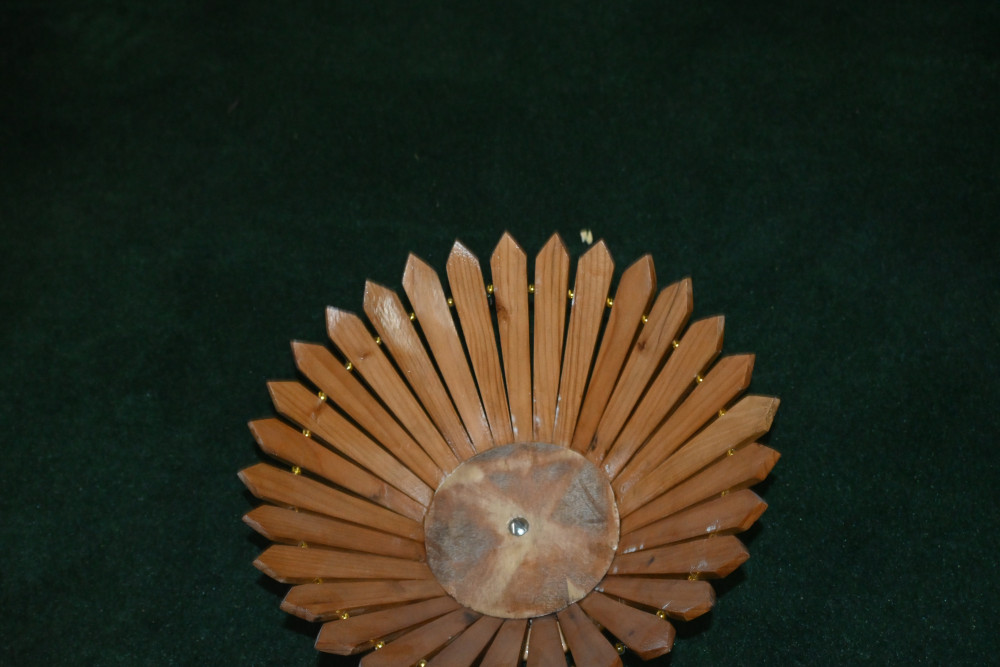 Wooden fruit bowl  size 11" folding made of deodar wood