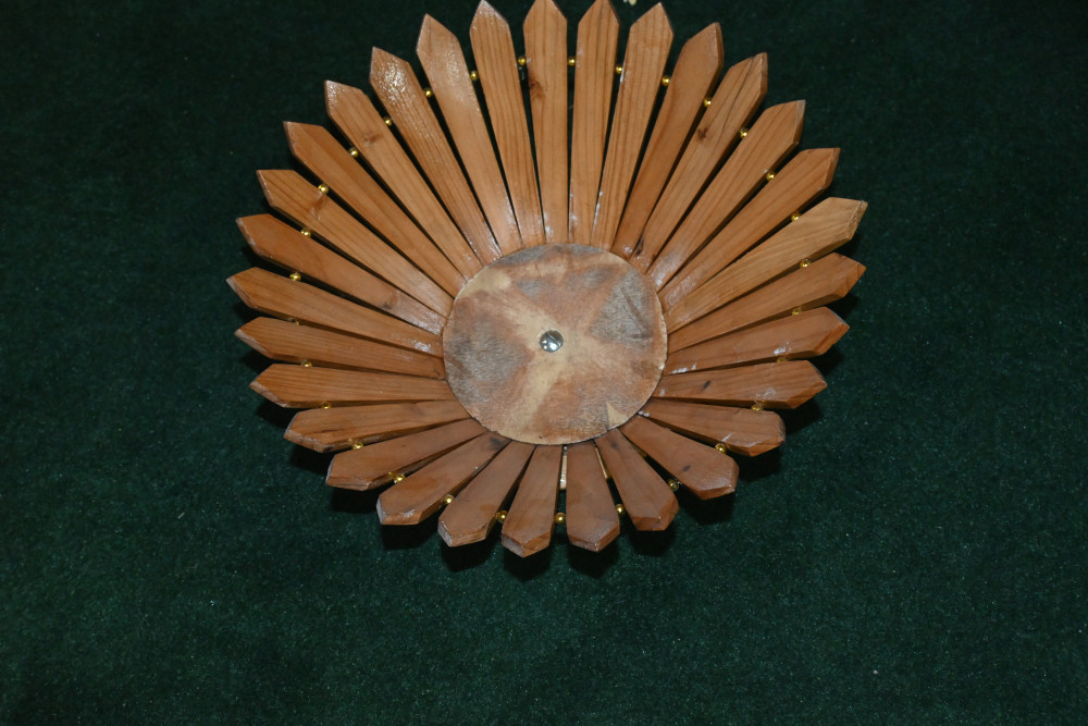 Wooden fruit bowl  size 11" folding made of deodar wood