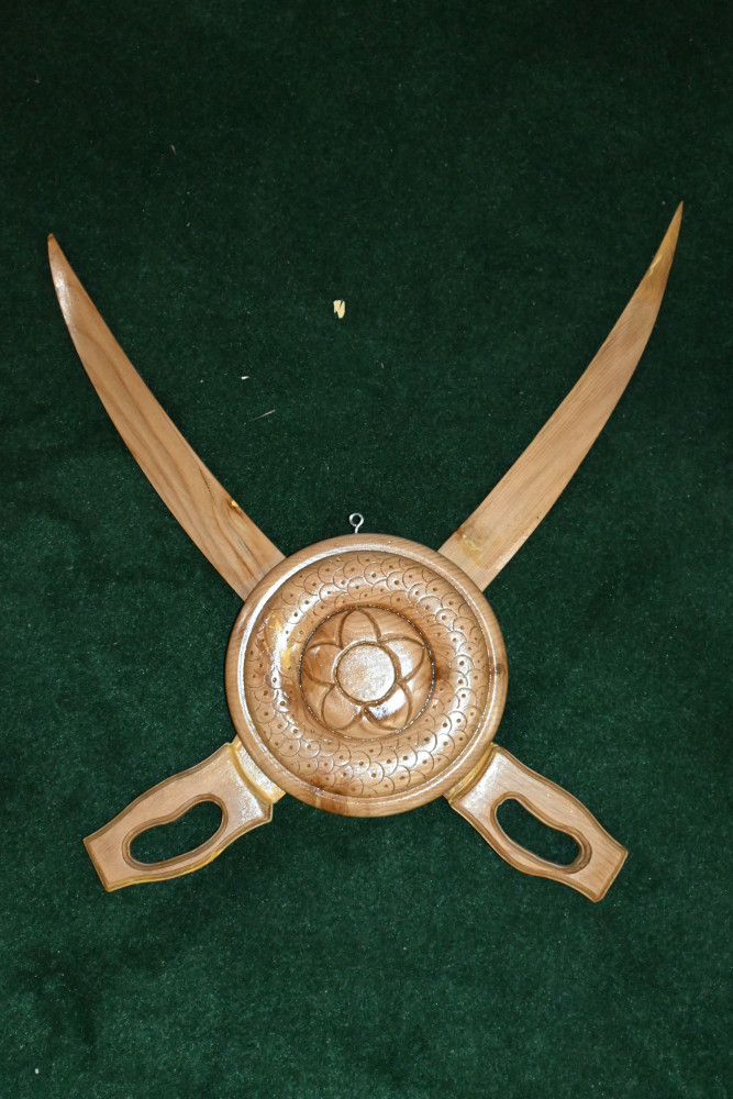 Wooden sword set  made of deodar wood