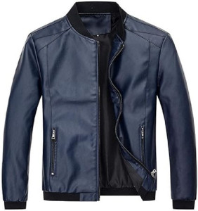Blue Leather Jacket