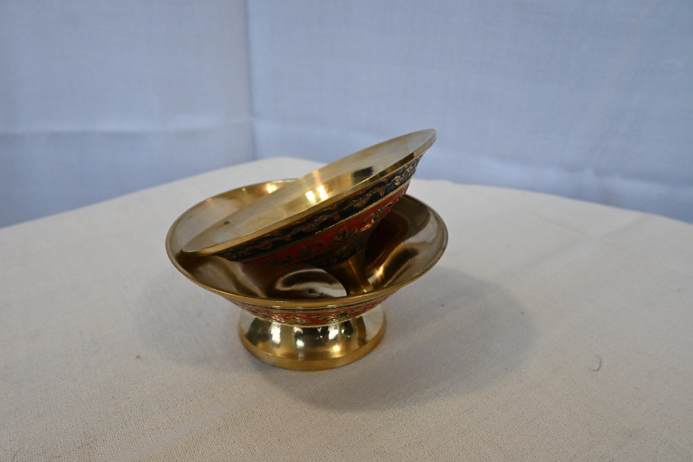 Brass powder  box size 4"
