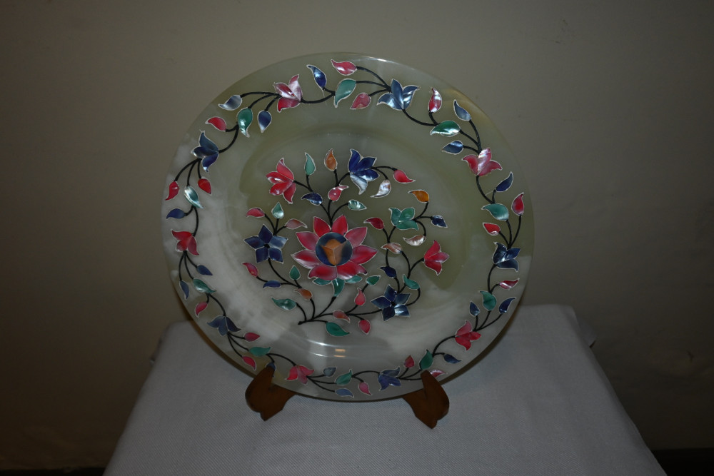 Onyx shield 10" shell inlay