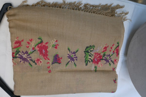 Woolen Shawl for Women- Cross Stitched Design- Hand Woven