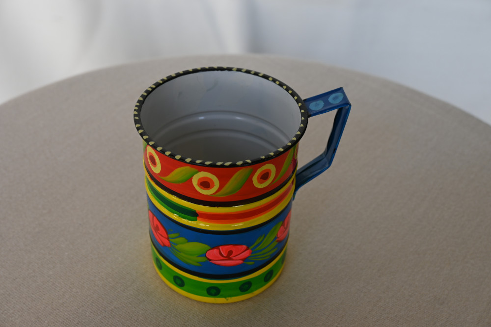 Tea Mug- Truck Art- Metal Tamb Cheeni
