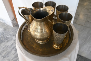 Jug and Glass Set- Metal Brass