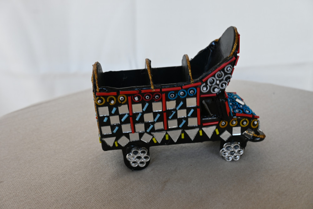 Truck baby toy- mirror work