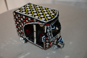 Rickshaw baby toy- mirror work