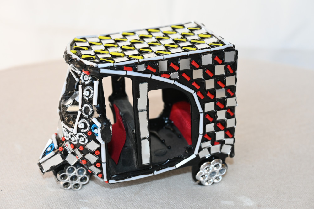 Rickshaw baby toy- mirror work