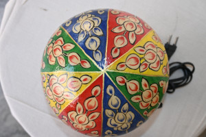 Gola lamp with camel skin